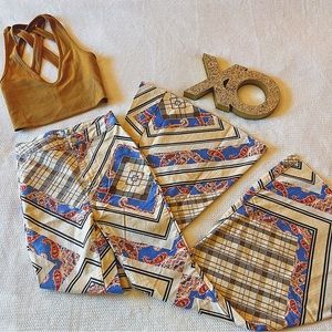 RARE Free People Just Float On Printed Pants